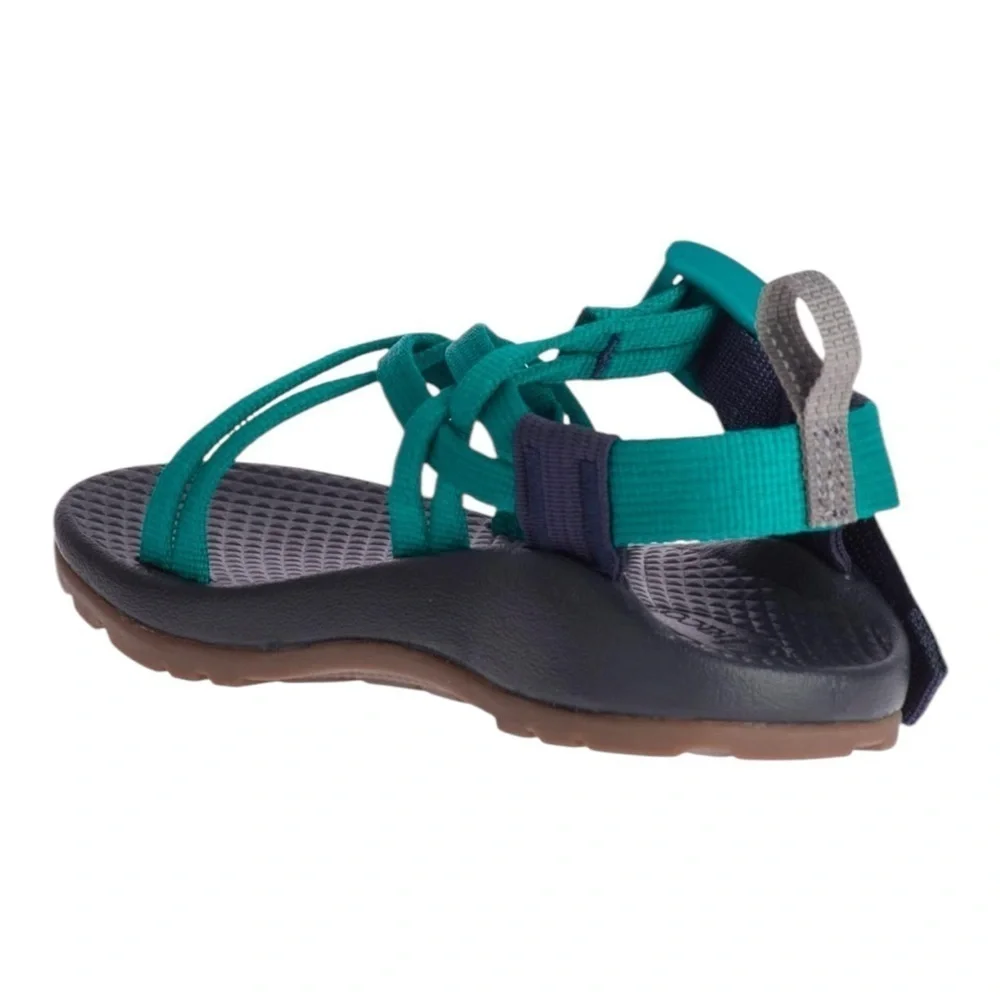 Chaco Kids' ZX/1 EcoTread Sandal in Solid Evergreen NIB
